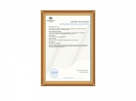 澳大利亚专利证书
